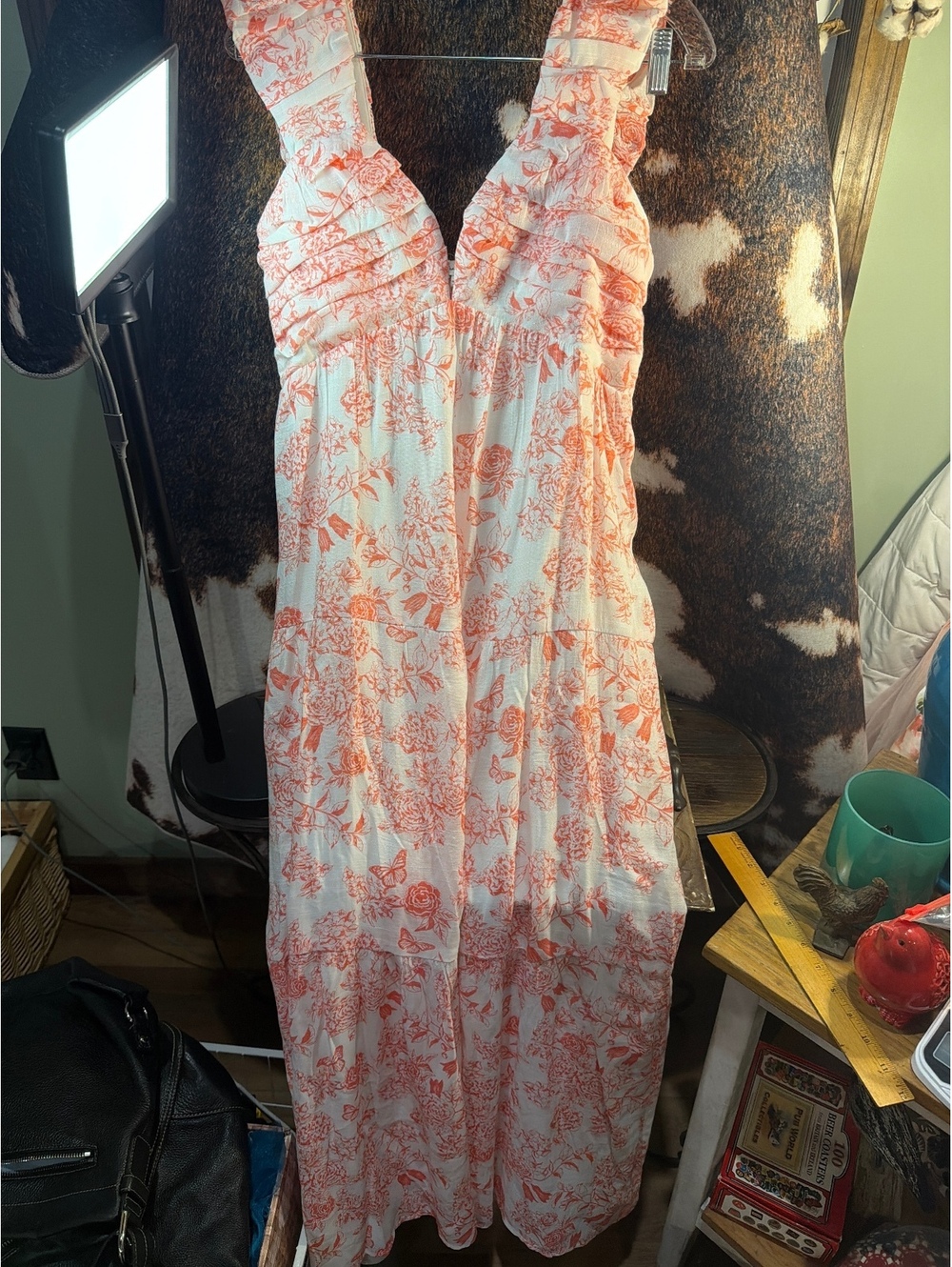 Hunter & Gather Floral Print Summer Dress in Medium